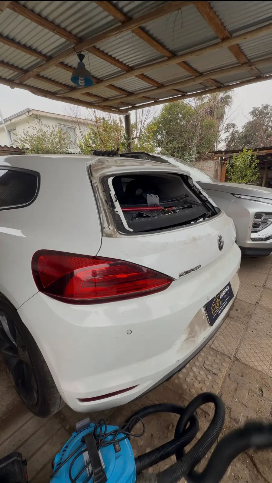 VW Scirocco — antes del cambio de vidrio