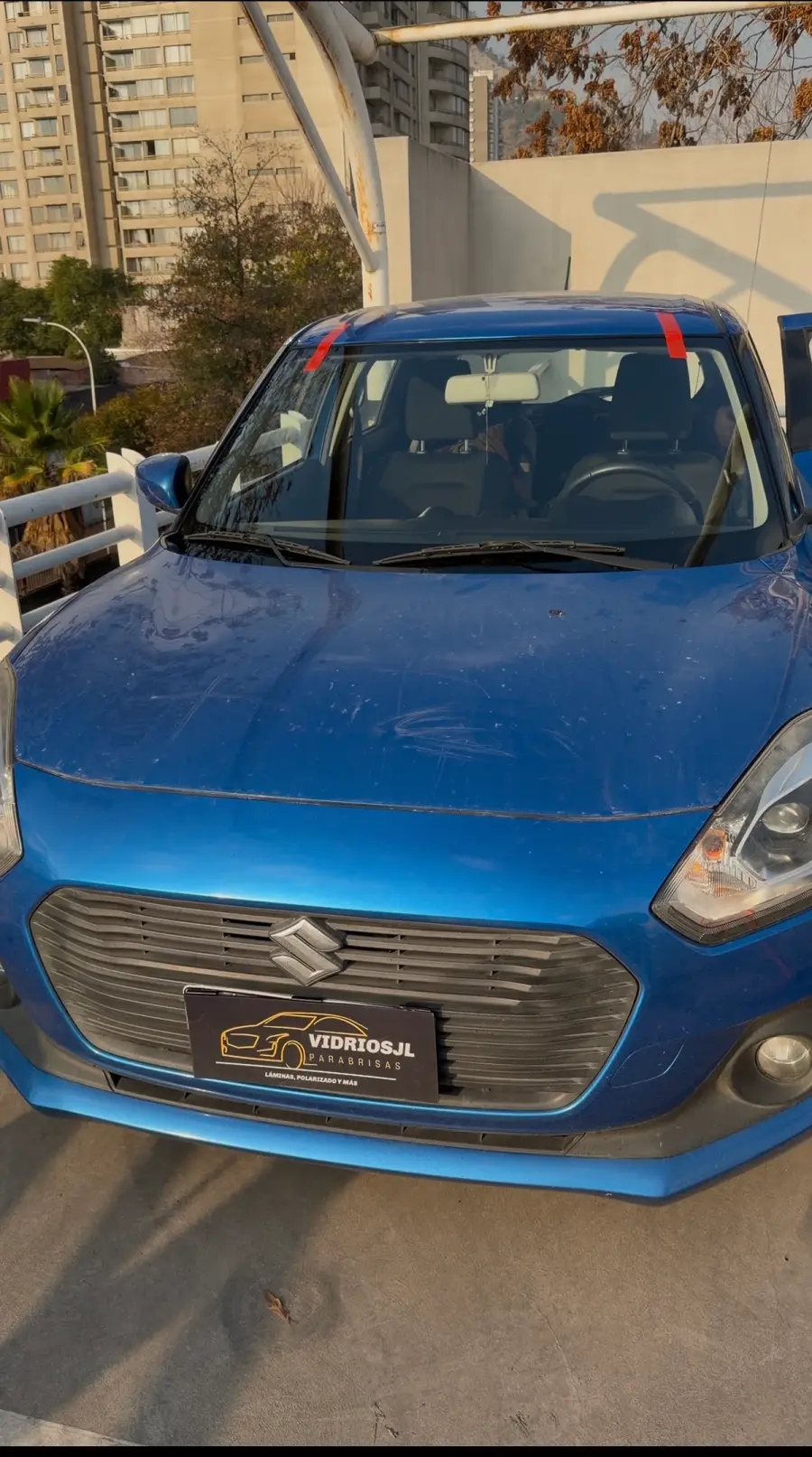 Suzuki Swift — después del cambio de vidrio